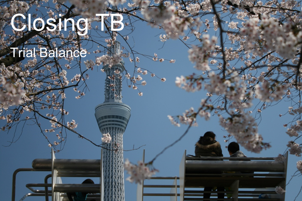 Closing-TB, Accounting ABC in Japanese